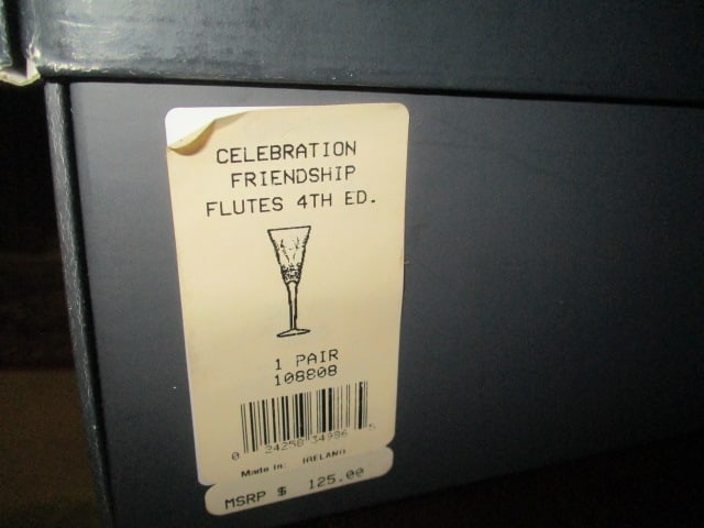 Waterford Crystal Boxed Champagne Flutes (PR) - 12