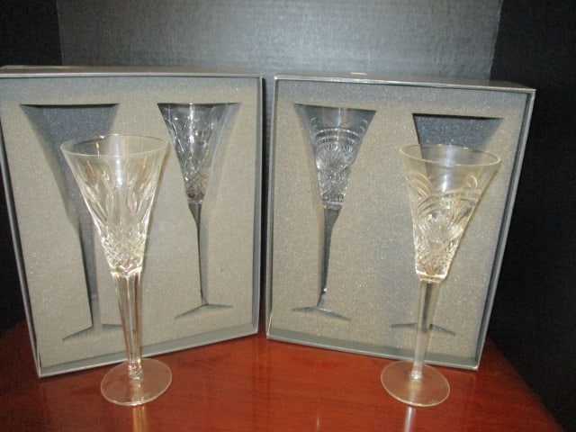 Waterford Crystal Boxed Champagne Flutes (PR): 2 per box