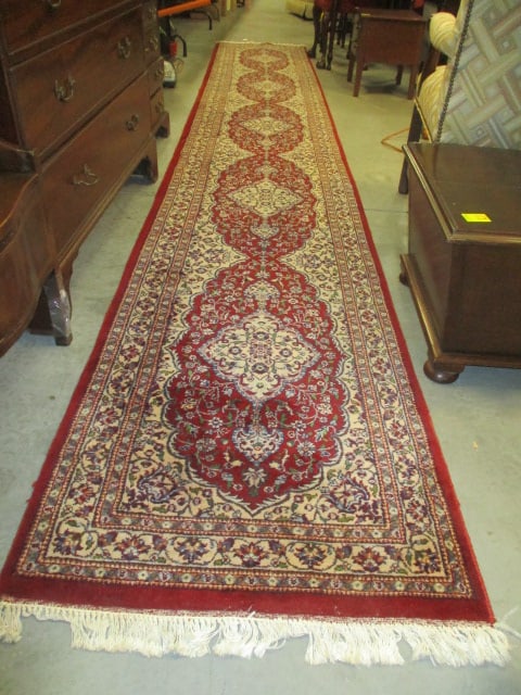 Long Persian Style Hallway Carpet Runner (1 of 4)