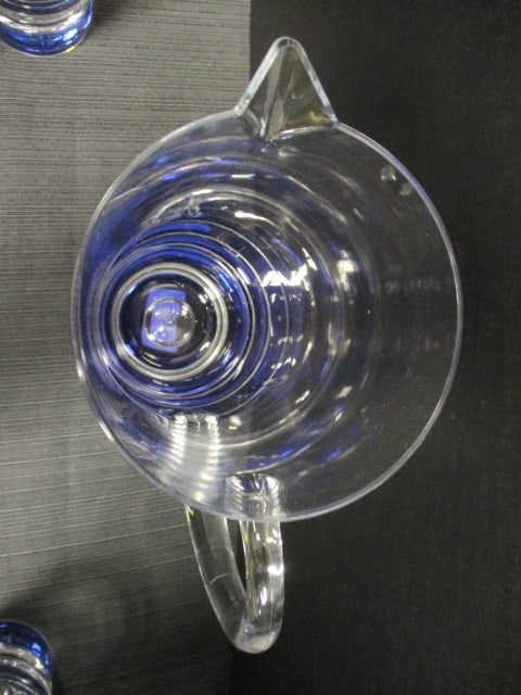 Blue & Clear Acrylic Pitcher & Tumbler Set - 5