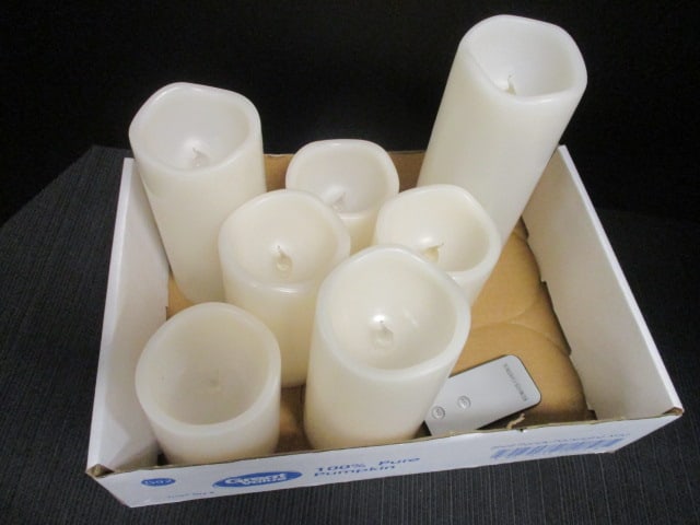 Flameless LED Pillar Candles (Battery-Operated) (1 of 4)