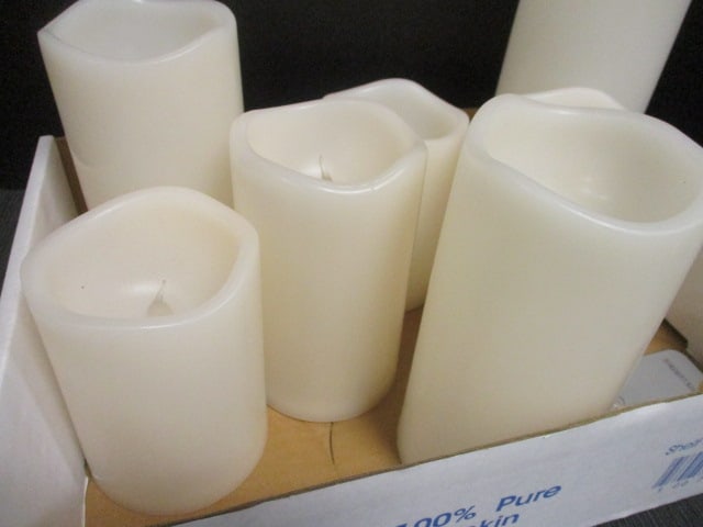 Flameless LED Pillar Candles (Battery-Operated) - 2