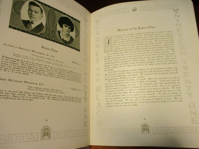 The Bohemian Leather Bound Wofford 1910 Yearbook & - 4