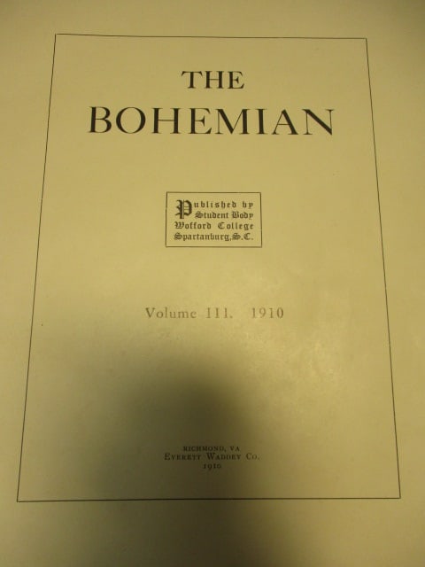 The Bohemian Leather Bound Wofford 1910 Yearbook & - 6