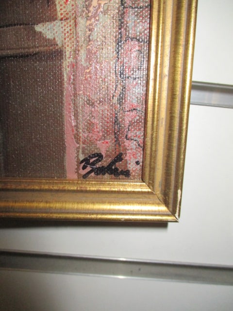 Italian Signed & Framed Oil Painting (Lot of 2) - 3