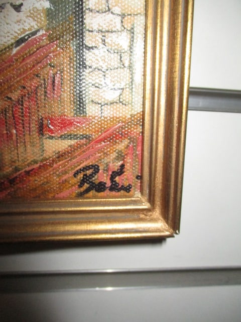 Italian Signed & Framed Oil Painting (Lot of 2) - 5
