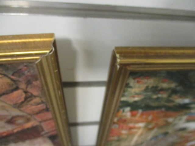 Italian Signed & Framed Oil Painting (Lot of 2) - 6