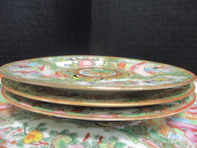Chinese Rose Medalian Porcelain Dinnerware (12 PC) - 6