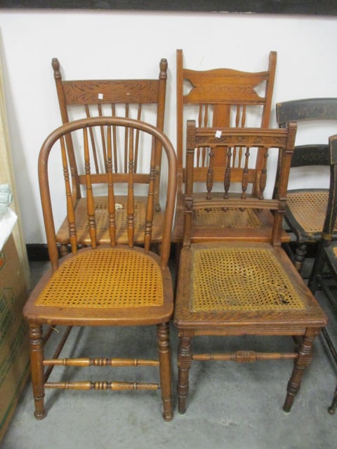 Cane Seat Dining Chairs (Lot of 4) (1 of 13)
