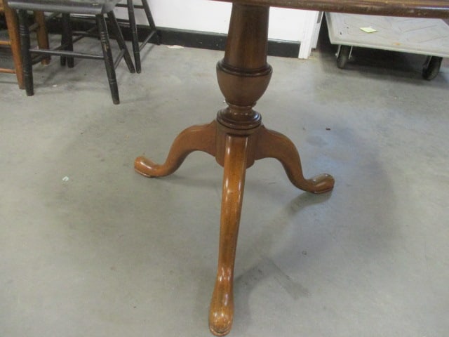 Wood Pedestal Dining Table - 3