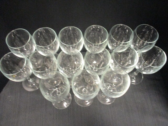 Crystal Wine Goblets (Lot of 15) - 2