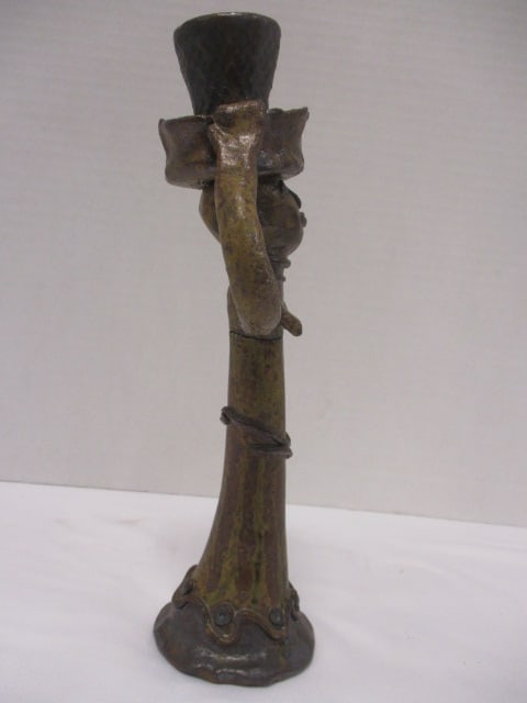 Handcrafted Figural Candlestick w/Bird on Top - 5