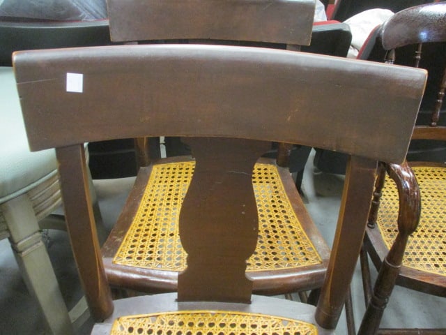 Wood Side Chairs (PR) w/Woven Cane Seats - 6