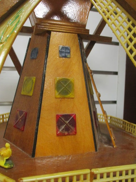 Dutch Windmill Music Box Nightlight w/Multitiered Balconies - 3