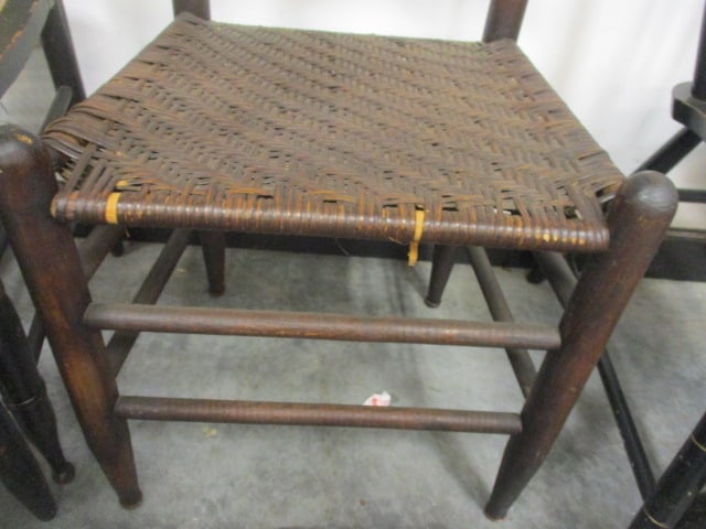 Rush Seat Ladder Back Chair & Woven Seat Ladder Chair - 5