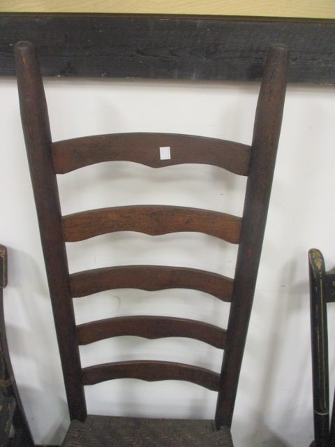 Rush Seat Ladder Back Chair & Woven Seat Ladder Chair - 7