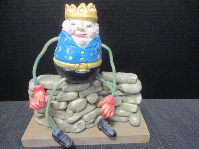 Folk Art Eggbert H. Dumpty Figurine: 9"