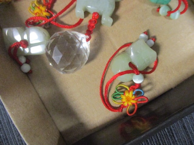 Carved Jade or Green stone Chinese Zodiac Charms - 3