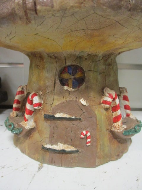 Fairy Toll Mushroom Cottage House Christmas Themed - 2