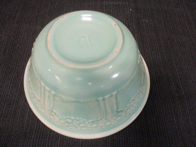 Turquois Homer Loughlin Appletree Bowl - 3