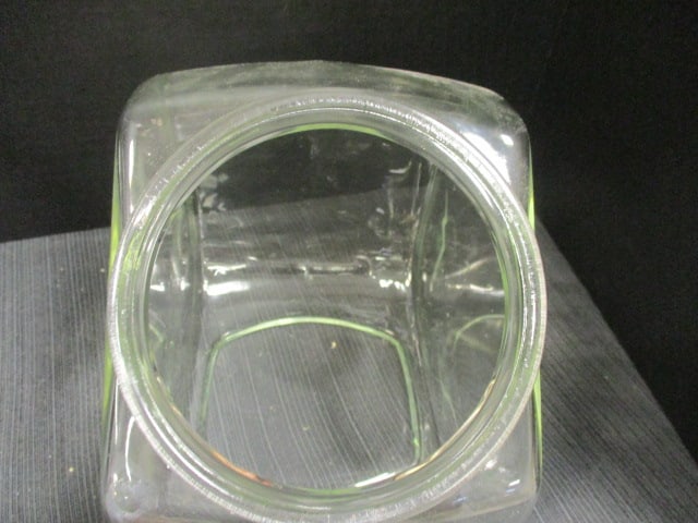 2 Vtg. Glass Countertop Candy Jars - 5