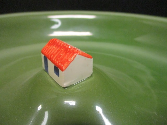 Axis Portuguese Bowl w/red Roof House in Middle - 4