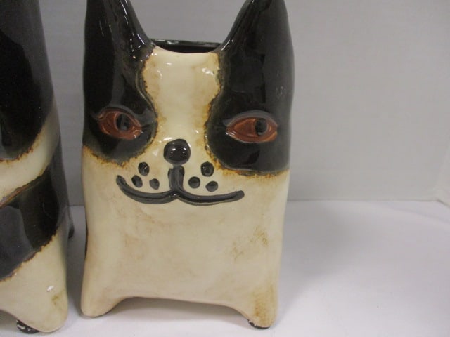 Cat & Dog Head Planters Set - 2