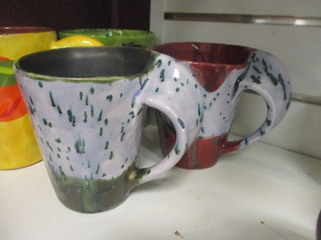 Pottery & Ceramic Mugs Grouping - 6