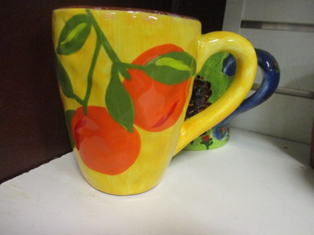 Pottery & Ceramic Mugs Grouping - 7