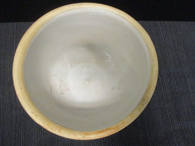 Pottery Utility Crock w/Rounded Concave Interior - 2
