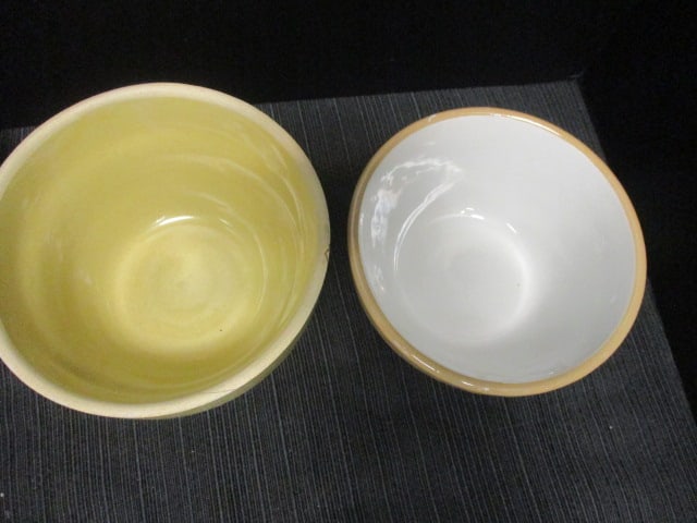 Lot of 4 Bowls-Mason Cash 4 1/2", USA 5", Blue Swirl 5 1/2", - 4