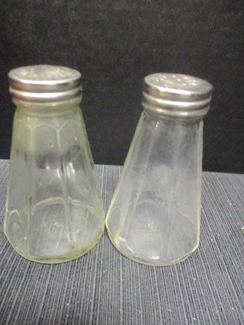 Vtg. Recipe Boxes, Vtg. Shakers, Crystal Knife Rest - 8