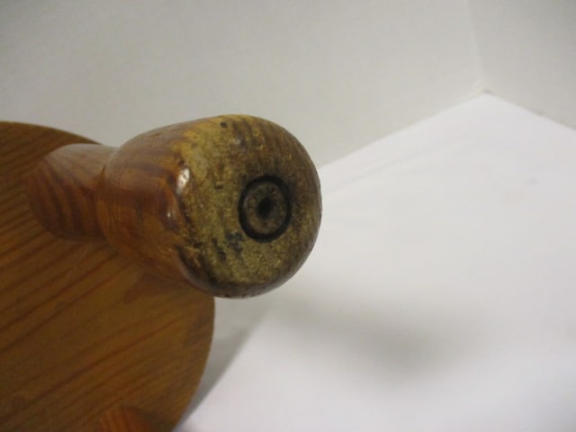 Wooden 3 Leg Stool w/turned legs - 4