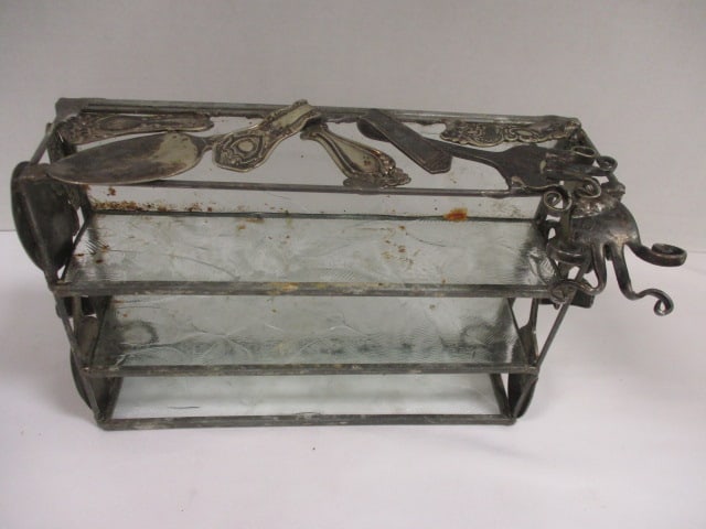 Silverplate Platter, Serving Dish, Metal Flatware Holder - 2