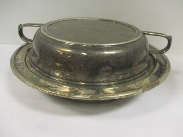 Silverplate Platter, Serving Dish, Metal Flatware Holder - 5