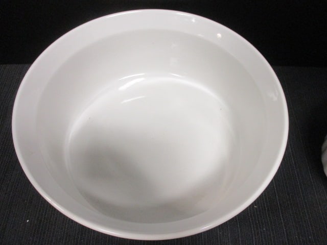 Corningware French White Casserole w/lid & 6 Brulee Bowls - 8