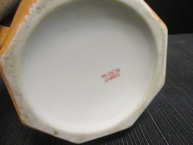 Red Letter Japan Handpainted Lusterware Octagonal Pitcher - 5