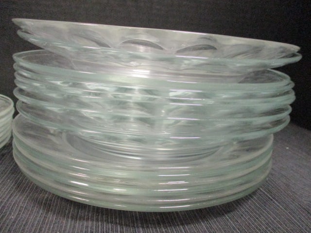 Clear Glass Snack/Salad Plates Grouping (Lot of 24) - 2