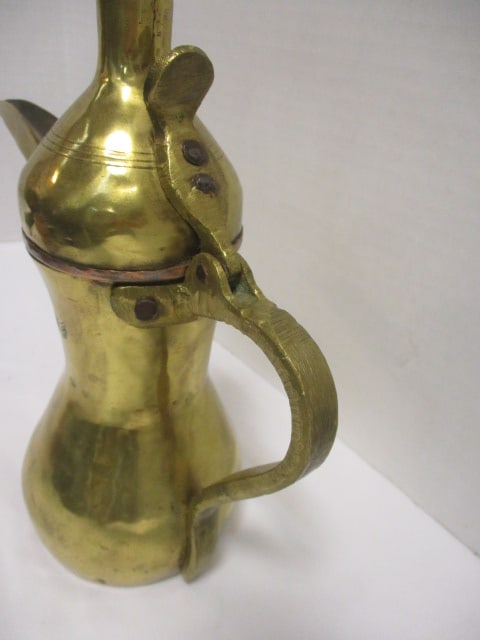 Antique Brass Dallah Coffee Pot - 3