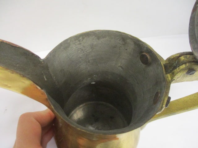 Antique Brass Dallah Coffee Pot - 5