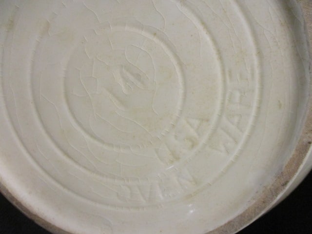 McCoy? Pink & Blue Stripe Pottery Bowl - 5