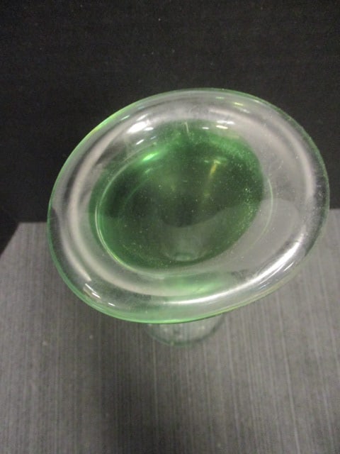 Handblown 7" Art Glass Swirl Vase & Mid Century Jack in the pulpit Vase (8 1/2") - 7