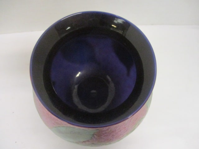 Handcrafted Art Glass Vase w/Leaf & Vine Motif (Possibly Lotton?) - 2