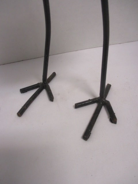 Hand Blown Art Glass Bird Figurine w/Wire Legs - 2