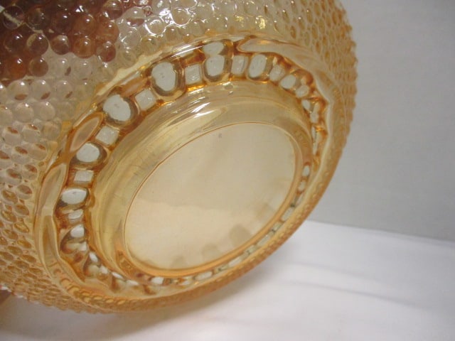 Hazel Atlas Marigold Carnival Glass Ashtray w/matchbook holder & - 4