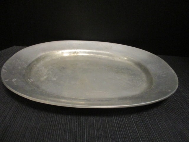 Pewter Oblong Tray/Platter: 14 1/2 x 11 1/2