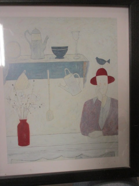 Lady in the Kitchen by Annora Spence Framed Art: 11 x 13
