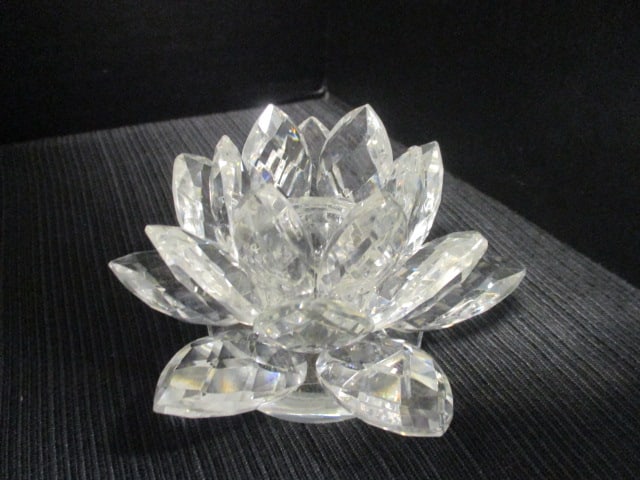 Double Arm Vtg. Candleabra & Godinger Lotus Candleholder Set - 3