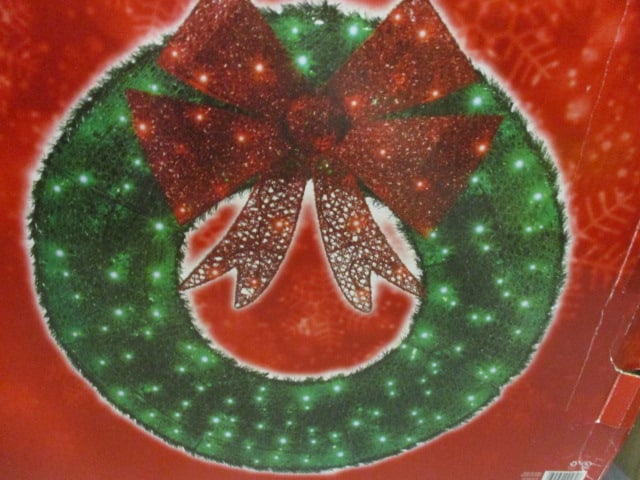 Led Green Sparkling 3 Ft. Tinsel Wreath - 3