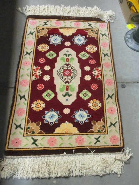 Handknotted Tribal Style Initialed & Dated Accent Rug (1 of 4)
